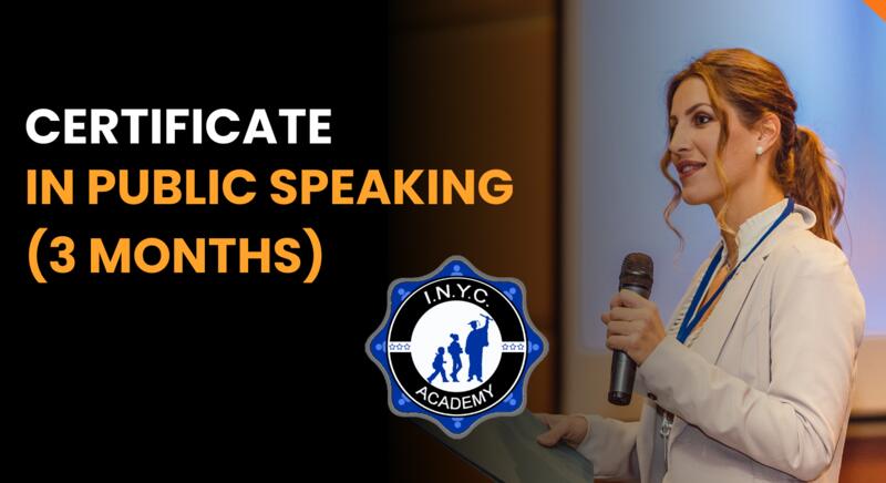 Certificate in Public Speaking